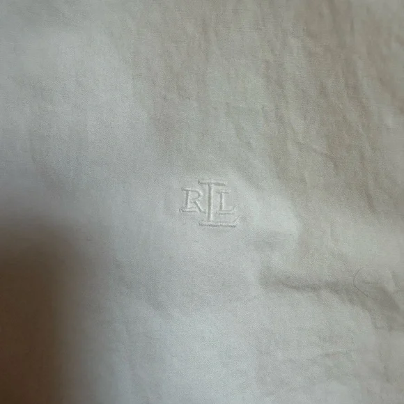 Lauren Ralph Lauren White Collared Button Shirt - Picture 3 of 4
